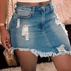 Fashion nova denim skirt